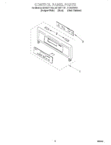 06 - Control Panel parts for Whirlpool Oven GBD307PDB1 from AppliancePartsPros.com