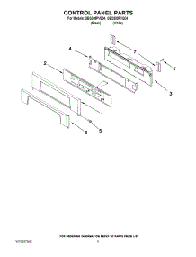 04 - Control Panel Parts parts for Whirlpool Oven GBS309PVQ04 from AppliancePartsPros.com