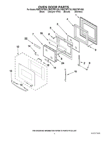 03 - Oven Door Parts parts for Whirlpool Oven RBS275PVT03 from AppliancePartsPros.com