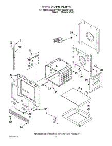 02 - Upper Oven Parts parts for Whirlpool Oven GBD279PVQ03 from AppliancePartsPros.com