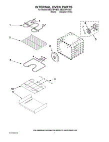 05 - Internal Oven Parts parts for Whirlpool Oven GBD279PVQ03 from AppliancePartsPros.com