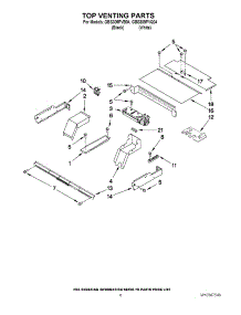 05 - Top Venting Parts parts for Whirlpool Oven GBS309PVB04 from AppliancePartsPros.com