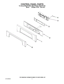 02 - Control Panel Parts parts for Whirlpool Oven RBS277PVQ03 from AppliancePartsPros.com