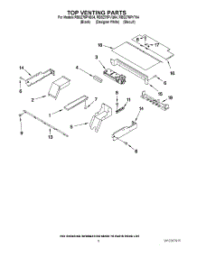 05 - Top Venting Parts parts for Whirlpool Oven RBS275PVB04 from AppliancePartsPros.com
