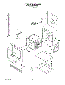 02 - Upper Oven Parts parts for Whirlpool Oven RBD277PVB03 from AppliancePartsPros.com