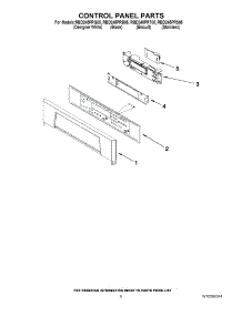 06 - Control Panel Parts parts for Whirlpool Oven RBD245PRB05 from AppliancePartsPros.com