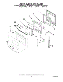 04 - Upper Oven Door Parts parts for Whirlpool Oven RBD245PRQ05 from AppliancePartsPros.com