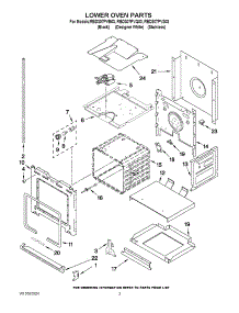 02 - Lower Oven Parts parts for Whirlpool Oven RBD307PVQ03 from AppliancePartsPros.com