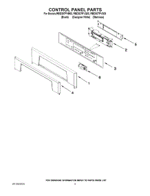 03 - Control Panel Parts parts for Whirlpool Oven RBD307PVQ03 from AppliancePartsPros.com