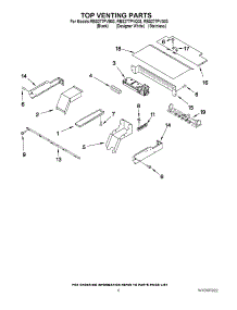 05 - Top Venting Parts parts for Whirlpool Oven RBS277PVB03 from AppliancePartsPros.com