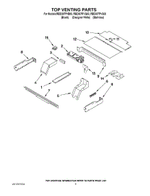 07 - Top Venting Parts parts for Whirlpool Oven RBD307PVQ03 from AppliancePartsPros.com