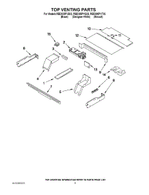 07 - Top Venting Parts parts for Whirlpool Oven RBD305PVT03 from AppliancePartsPros.com
