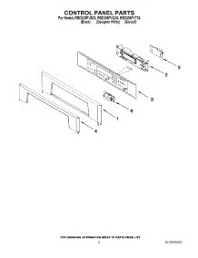 06 - Control Panel Parts parts for Whirlpool Oven RBD305PVQ03 from AppliancePartsPros.com