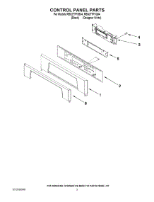 02 - Control Panel Parts parts for Whirlpool Oven RBS277PVQ04 from AppliancePartsPros.com