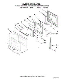 03 - Oven Door Parts parts for Whirlpool Oven RBS245PRT05 from AppliancePartsPros.com