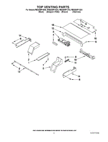 05 - Top Venting Parts parts for Whirlpool Oven RBS305PVQ03 from AppliancePartsPros.com