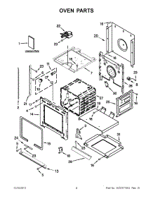 02 - Oven Parts parts for Whirlpool Oven RBS307PVQ03 from AppliancePartsPros.com