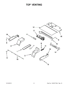 03 - Top Venting parts for Whirlpool Oven RBS307PVS03 from AppliancePartsPros.com