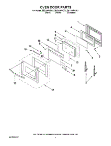 02 - Oven Door Parts parts for Whirlpool Oven GBS309PVQ03 from AppliancePartsPros.com