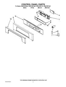 02 - Control Panel Parts parts for Whirlpool Oven RMC275PVB01 from AppliancePartsPros.com