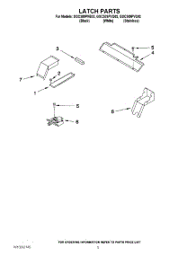 04 - Latch Parts parts for Whirlpool Oven GSC309PVQ02 from AppliancePartsPros.com