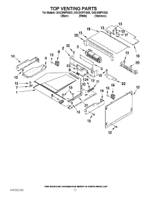 09 - Top Venting Parts parts for Whirlpool Oven GSC309PVQ02 from AppliancePartsPros.com