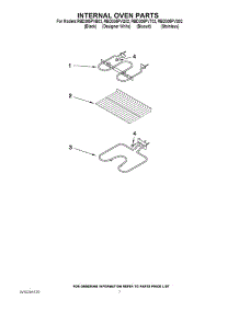 05 - Internal Oven Parts parts for Whirlpool Oven RBD305PVB02 from AppliancePartsPros.com