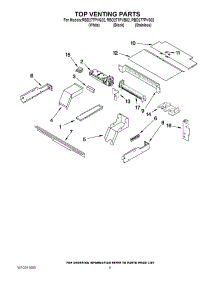 07 - Top Venting Parts parts for Whirlpool Oven RBD277PVQ02 from AppliancePartsPros.com