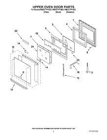 04 - Upper Oven Door Parts parts for Whirlpool Oven RBD277PVB02 from AppliancePartsPros.com