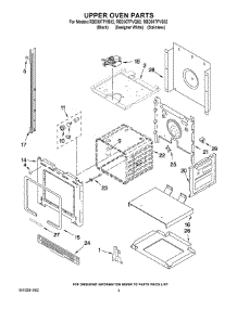 02 - Upper Oven Parts parts for Whirlpool Oven RBD307PVS02 from AppliancePartsPros.com