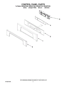 02 - Control Panel Parts parts for Whirlpool Oven RBS305PVB02 from AppliancePartsPros.com