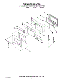 02 - Oven Door Parts parts for Whirlpool Oven GBS309PVB02 from AppliancePartsPros.com