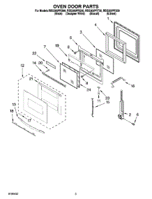 02 - Oven Door Parts parts for Whirlpool Oven RBS305PRS00 from AppliancePartsPros.com