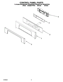 04 - Control Panel Parts parts for Whirlpool Oven RBS305PRS00 from AppliancePartsPros.com