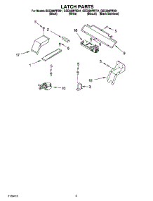 04 - Latch Parts parts for Whirlpool Oven GSC308PRT01 from AppliancePartsPros.com