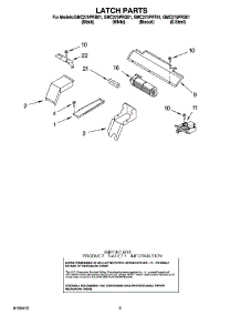 04 - Latch Parts parts for Whirlpool Oven GMC275PRT01 from AppliancePartsPros.com