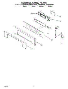 02 - Control Panel Parts parts for Whirlpool Oven GMC275PRS01 from AppliancePartsPros.com