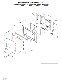 07 - Microwave Door Parts parts for Whirlpool Oven GMC275PRS01 from AppliancePartsPros.com