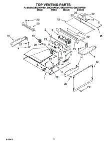 09 - Top Venting Parts, Optional Parts parts for Whirlpool Oven GMC275PRS01 from AppliancePartsPros.com