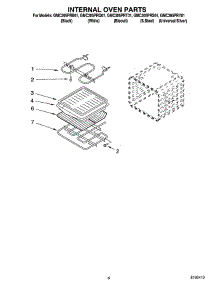 05 - Internal Oven Parts parts for Whirlpool Oven GMC305PRS01 from AppliancePartsPros.com