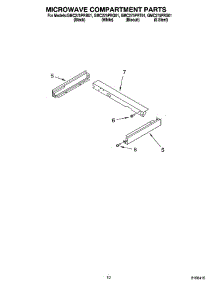 08 - Microwave Compartment Parts parts for Whirlpool Oven GMC275PRB01 from AppliancePartsPros.com