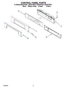 04 - Control Panel Parts parts for Whirlpool Oven GBS307PRQ01 from AppliancePartsPros.com