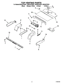 05 - Top Venting Parts, Optional Parts parts for Whirlpool Oven GBS307PRQ01 from AppliancePartsPros.com