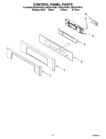 06 - Control Panel Parts parts for Whirlpool Oven GBD307PRQ01 from AppliancePartsPros.com