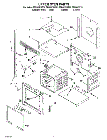 02 - Upper Oven Parts parts for Whirlpool Oven GBD307PRS01 from AppliancePartsPros.com
