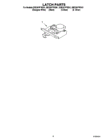 04 - Latch Parts parts for Whirlpool Oven GBD307PRS01 from AppliancePartsPros.com