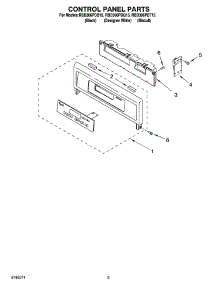 04 - Control Panel Parts parts for Whirlpool Oven RBD306PDT15 from AppliancePartsPros.com