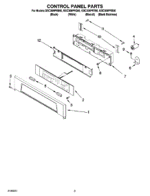 02 - Control Panel Parts parts for Whirlpool Oven GSC308PRB00 from AppliancePartsPros.com