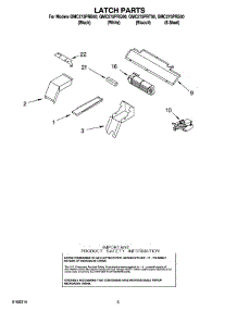 04 - Latch Parts parts for Whirlpool Oven GMC275PRS00 from AppliancePartsPros.com