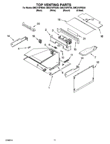 09 - Top Venting Parts, Optional Parts parts for Whirlpool Oven GMC275PRS00 from AppliancePartsPros.com